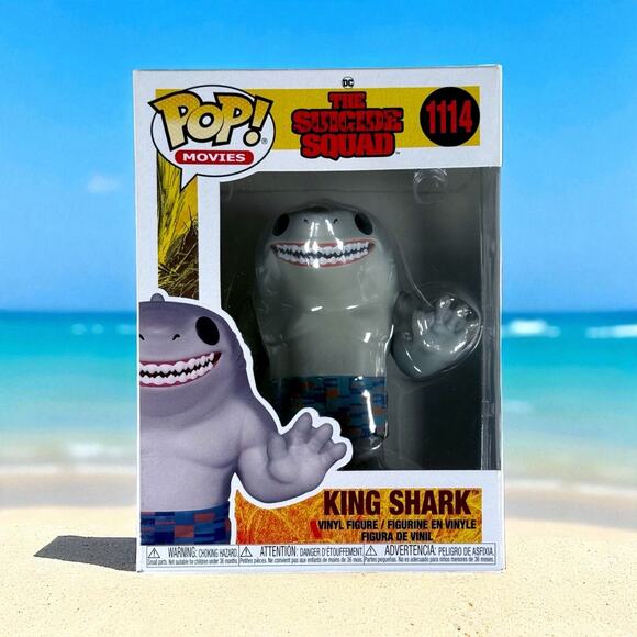 Funko Pop Unopened King Shark 1114 DC Comics Suicide Squad Vinyl Figure Comics - Picture 1 of 6
